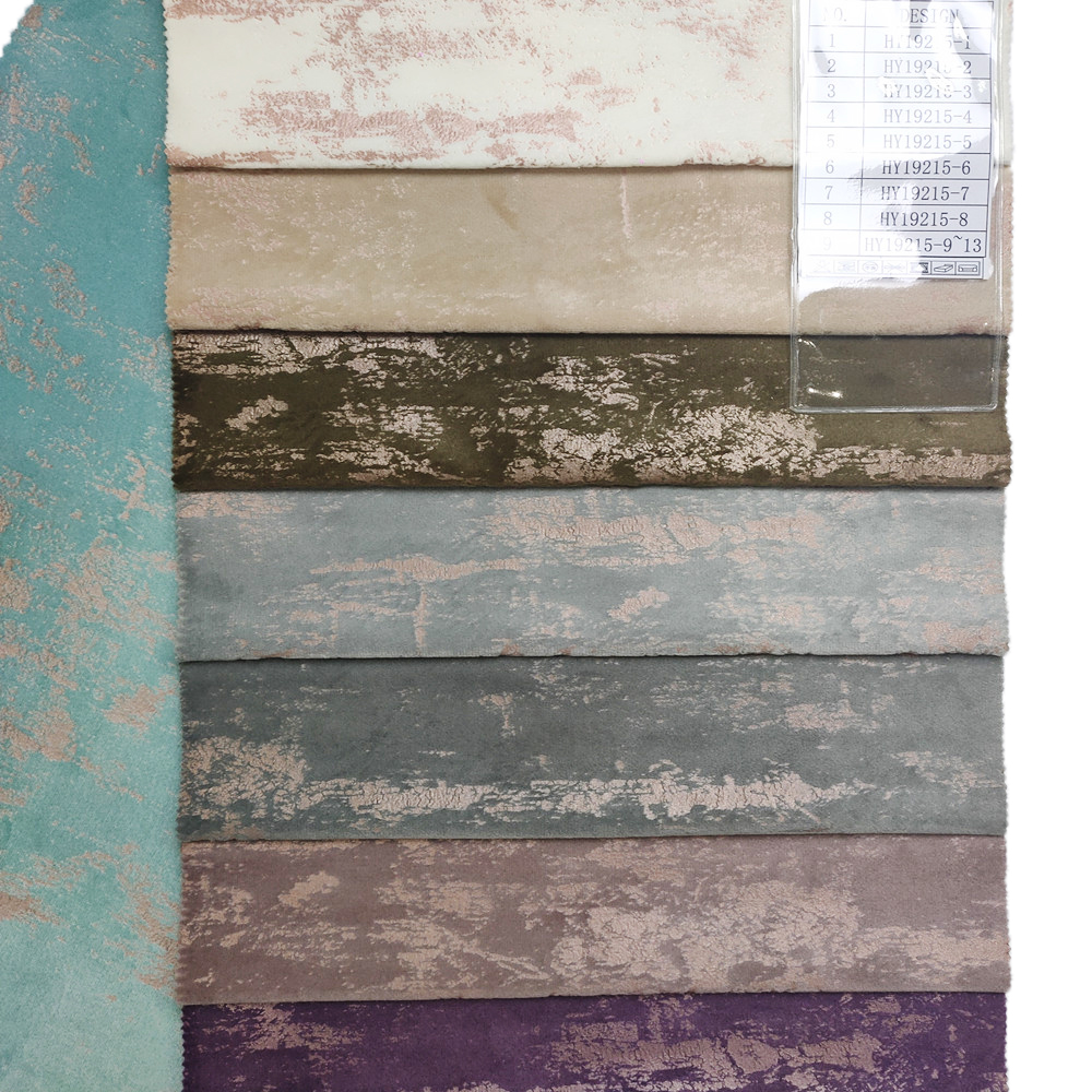 240GSM Tilpasset billig limprykkende bomull Holland Velvet Curtain Stoff 