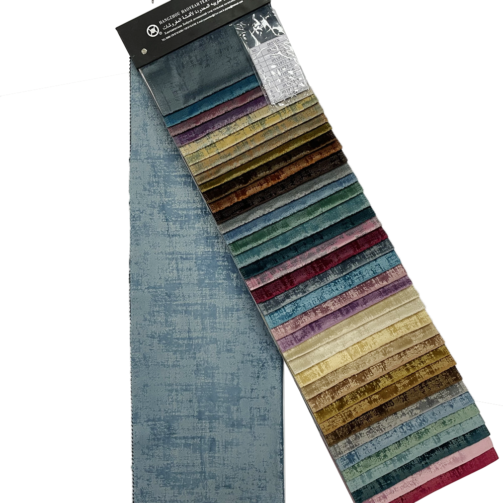 Polyester høykvalitets luksuslim Pressing Holland Velvet Curtain Stoff 